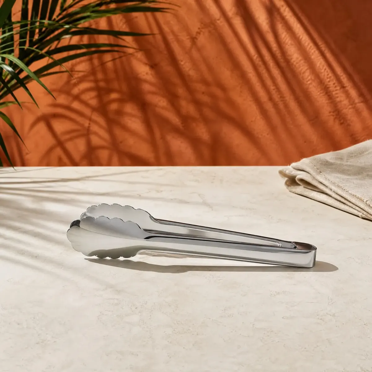 Stainless Serving Tongs, 24 cm, Polished steel, main view