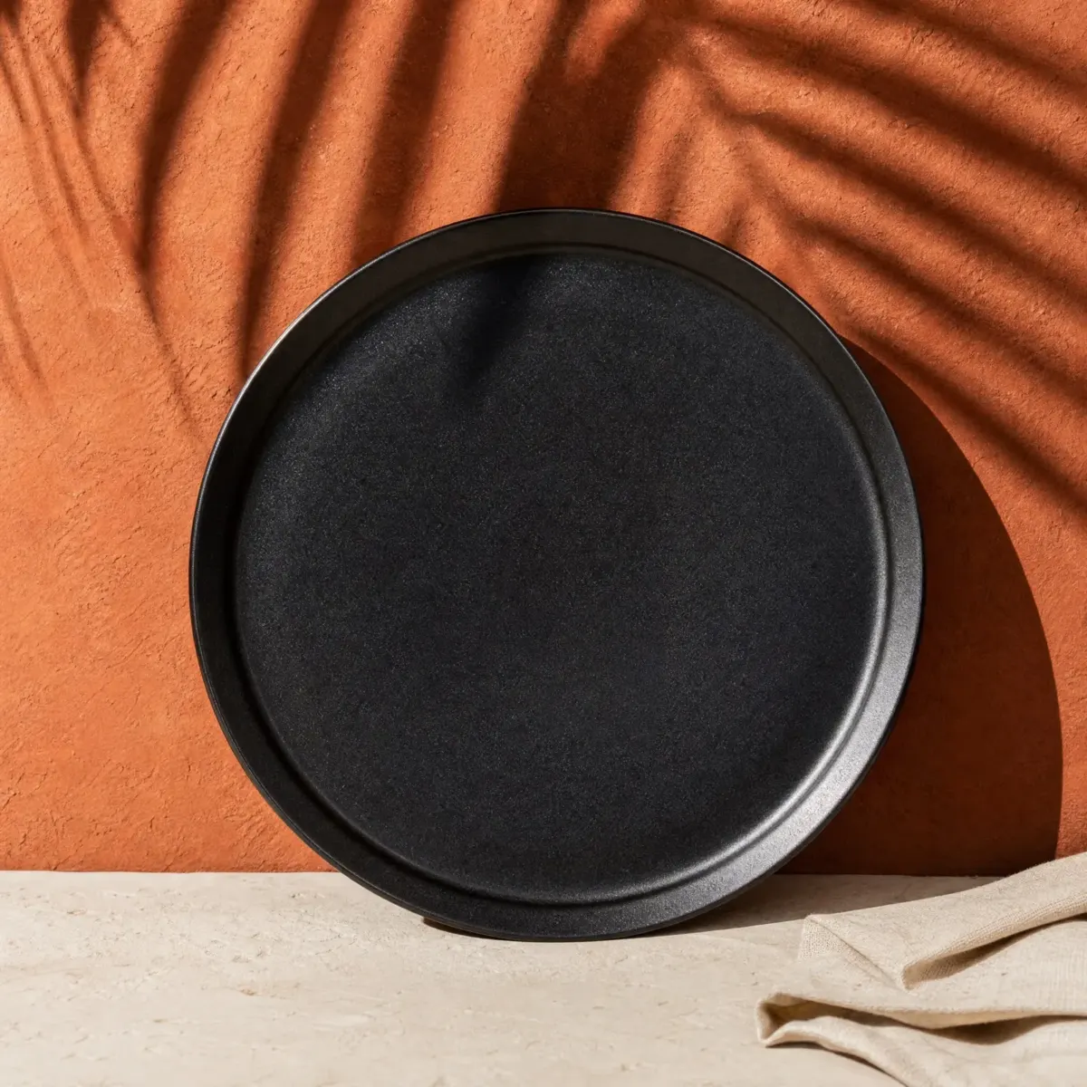 Obsidiana Dinner Plate 27 cm, Obsidiana (satin black), main view