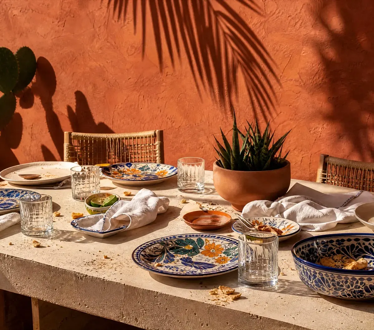 A table after a long lunch